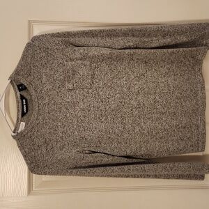 Lands End Boys Grey Long Sleeve Shirt